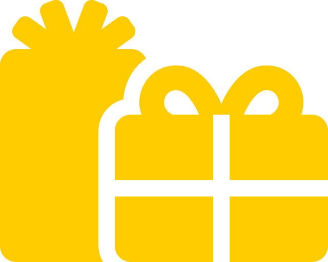 yellow presents symbol