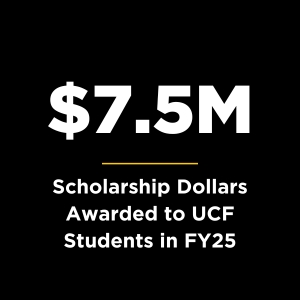 $7.5 Million in Scholarship Dollars Awarded to UCF Students in FY25