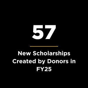 57 New Scholarships Created by Donors in FY25